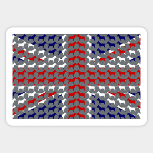 Bull Terrier UK flag Union Jack Sticker